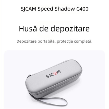 SJCAM C400 Cameră — husă dură de transport, impermeabilă, rezistentă la șocuri, protecție EVA