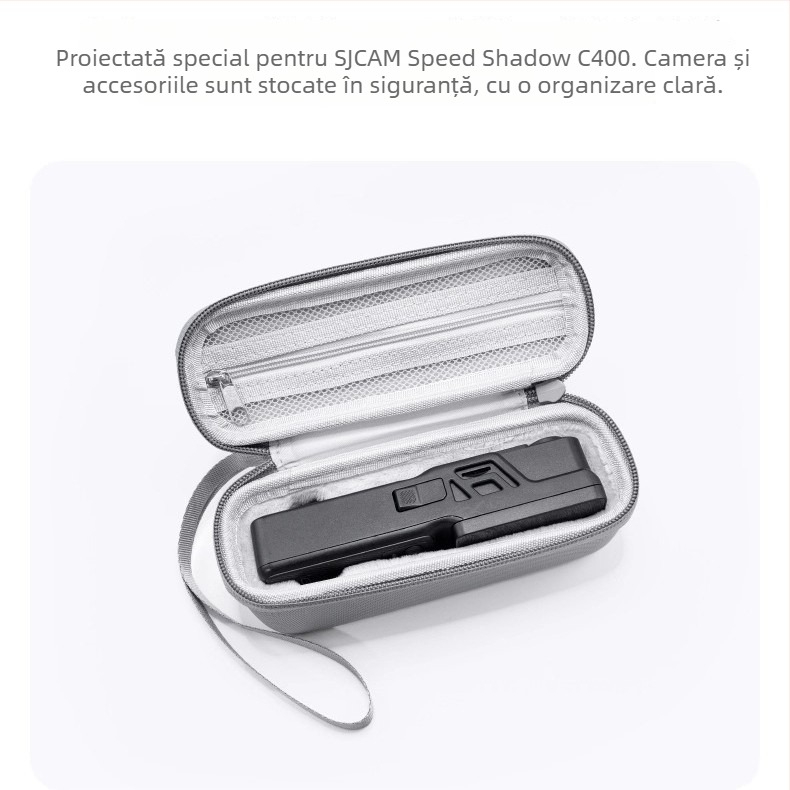 SJCAM C400 Cameră — husă dură de transport, impermeabilă, rezistentă la șocuri, protecție EVA
