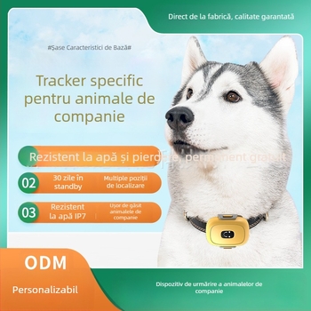 Locațor GPS pentru animale de companie (ABS, baterie polimerică, memorie 32 MB, precizie GPS 1-5 m)