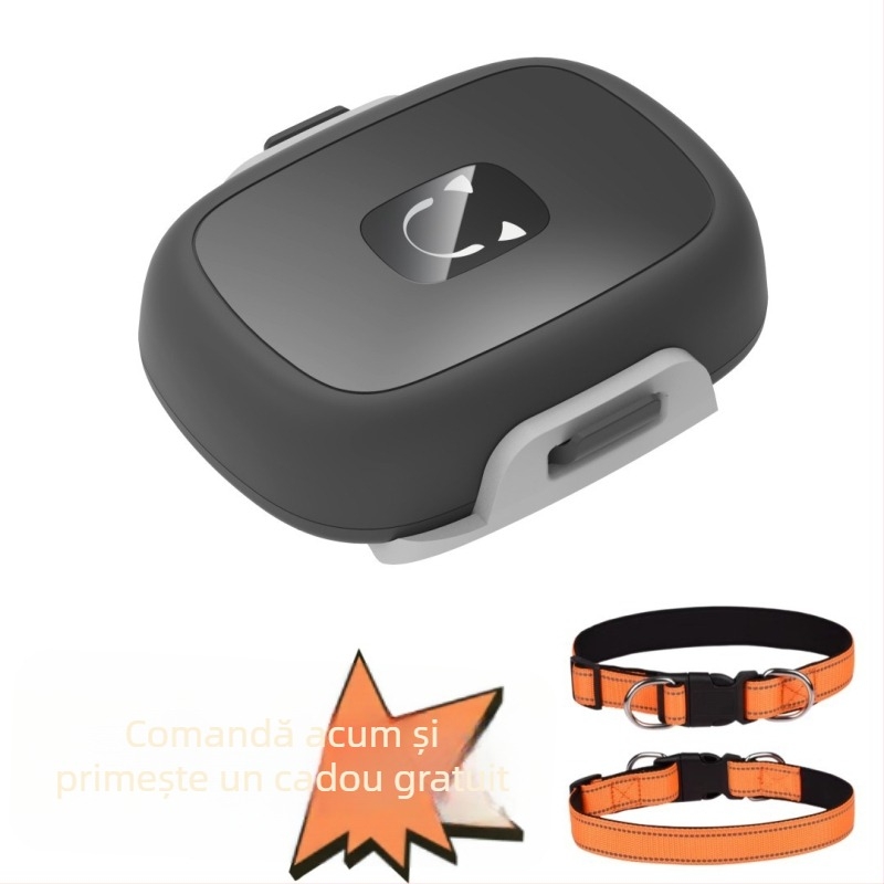 Locațor GPS pentru animale de companie (ABS, baterie polimerică, memorie 32 MB, precizie GPS 1-5 m)