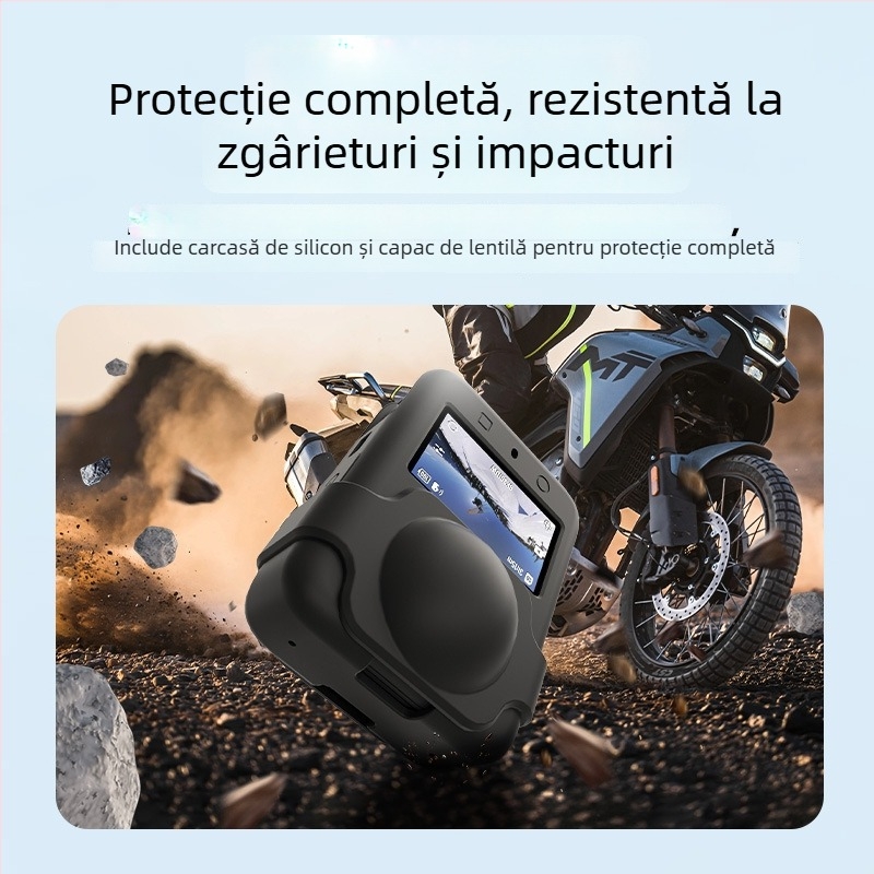 Husă de protecție din silicon pentru Osmo Action5 Pro — capac din silicon cu imprimare a logo-ului; Compatibil: Osmo Action5 Pro; Material: silicon; Model: Silicone sleeve