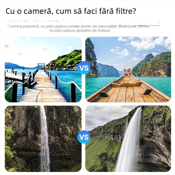 TELESIN Set filtre CPL+ND8/16/32 Schott pentru DJI Osmo Action 3/4/5 – aliaj de aluminiu + sticlă optică