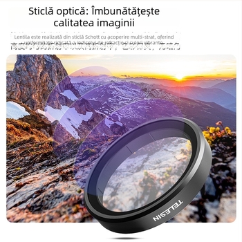 TELESIN Set filtre CPL+ND8/16/32 Schott pentru DJI Osmo Action 3/4/5 – aliaj de aluminiu + sticlă optică