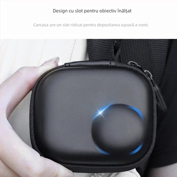 Cutie de depozit DJI Osmo Action Nano – husă rigidă impermeabilă cu material Wulong, EVA și catifea cristal, model DJI-1, capacitate 2 kg
