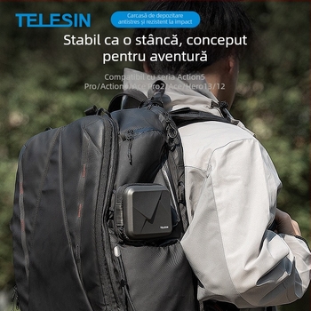 Geantă de protecție pentru corp pentru seriile Gopro/action/ace de la TELESIN, model Gp/oa/ace series neutral, compatibil cu seriile Gopro/action/ace, logo imprimat