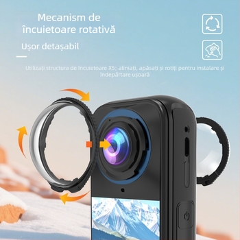 Lentilă de protecție Kakco pentru Insta360 X4 Air – sticlă