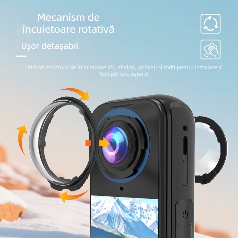 Lentilă de protecție Kakco pentru Insta360 X4 Air – sticlă