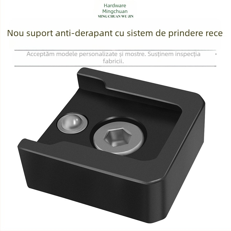 Adaptor 1/4 pentru suport rece pentru cage-ul unei camere fără oglindă – aliaj de aluminiu, montaj rapid, bază anti-cădere, pentru iluminare și microfon