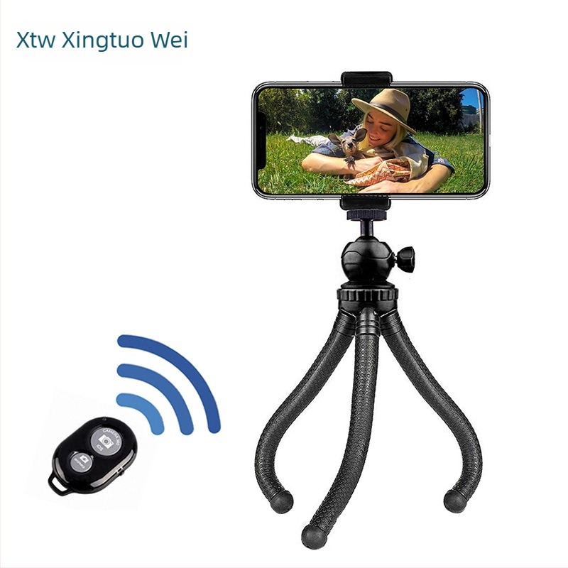 X-74-1 Mini trepied din fibră de carbon cu cap pan-tilt sferic, picioare în 3 secțiuni, include placă de eliberare rapidă