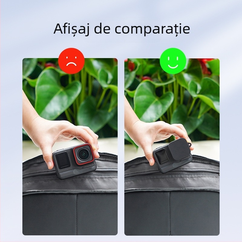 Capac de obiectiv din silicon pentru Insta360 Ace Pro/2 – protecție împotriva prafului