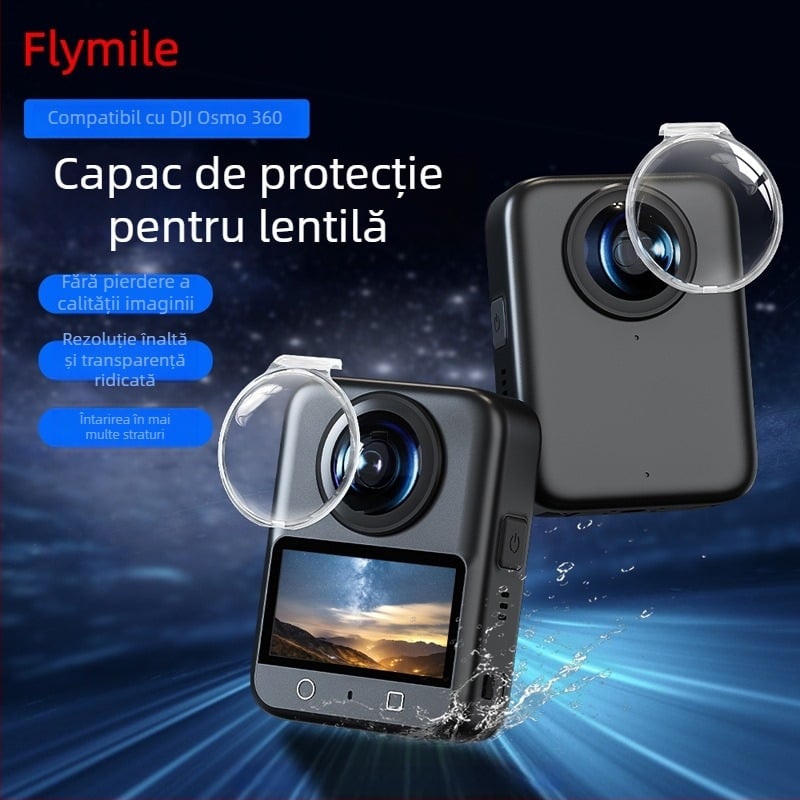 Camera DJI Osmo 360 Panoramic: Protecție obiectiv anti ceață, Capac praf și husă anti-cădere – Brand OEM, Bunuri spot, Mărci private licențiate: Da