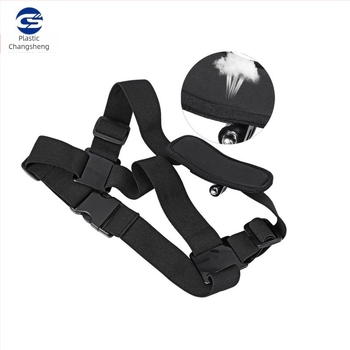 Prindere universală pentru camere de acțiune – Suport pentru piept, compatibil GoPro și alte camere, curea din nailon cu părți din plastic