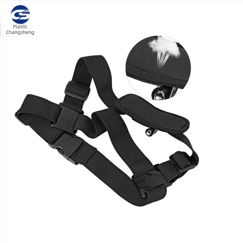 Prindere universală pentru camere de acțiune – Suport pentru piept, compatibil GoPro și alte camere, curea din nailon cu părți din plastic
