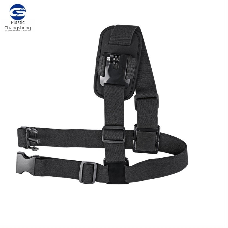 Prindere universală pentru camere de acțiune – Suport pentru piept, compatibil GoPro și alte camere, curea din nailon cu părți din plastic