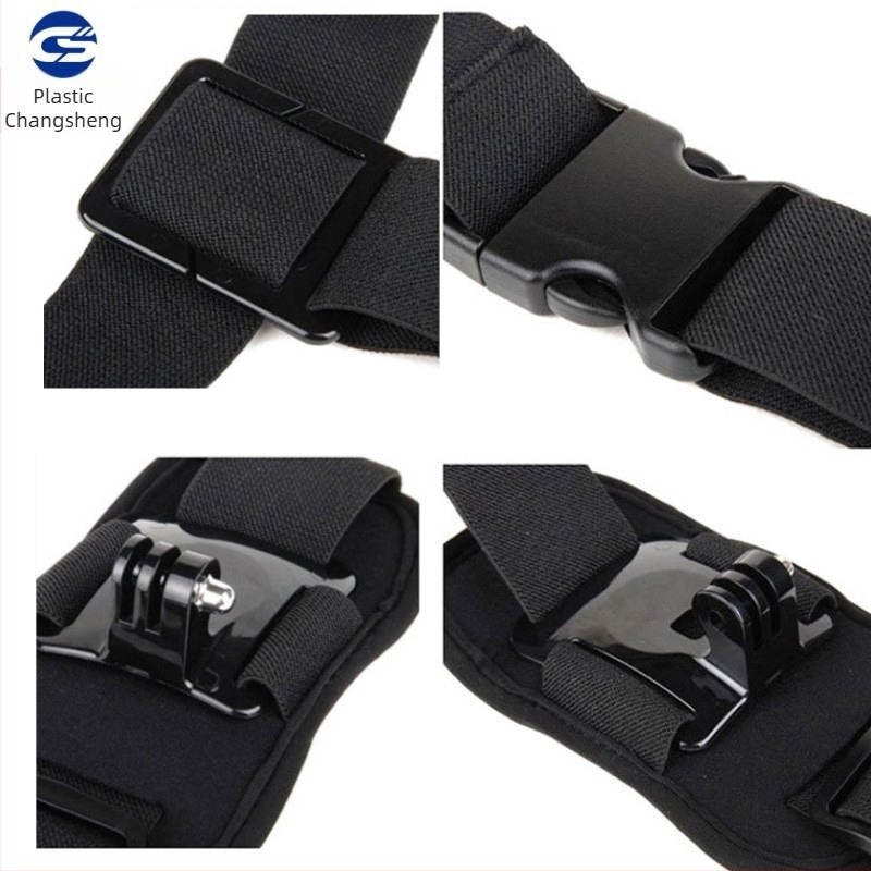 Prindere universală pentru camere de acțiune – Suport pentru piept, compatibil GoPro și alte camere, curea din nailon cu părți din plastic