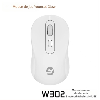 Mouse optic wireless, reîncărcabil, dual-mode Bluetooth și 2.4G, interfață USB, 1600 DPI, design ergonomic