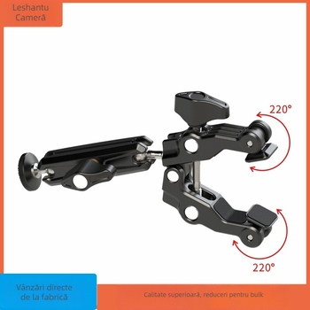 Clește universal pentru cameră cu braț magic metalic — Model LST-VC2, Aliaj de aluminiu, Compatibilitate universală, Garanție națională