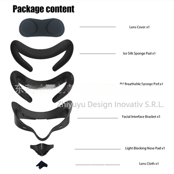 Ramă lată de mască pentru Meta Quest 3S – accesoriu mască Ice Silk respirabil (Model YY-M061; Compatibil cu Quest3S; Procesare OEM; Confortabil și respirabil; Blocare a luminii)