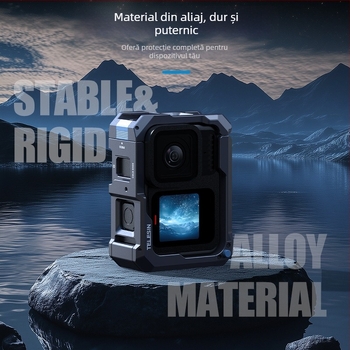 Telesin GP13 cutie metală pentru GoPro – model actualizat, compatibil cu HERO 9–13, aliaj de aluminiu, cod produs S6-fms-15-tgp