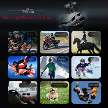 Cameră de acțiune pentru sporturi în aer liber, 4K30fps, stocare TF Card, carcasă ABS, model S50+