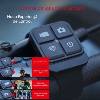 Cameră de acțiune pentru sporturi în aer liber, 4K30fps, stocare TF Card, carcasă ABS, model S50+