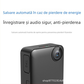 Cameră corp pentru poliție cu viziune nocturnă infraroșu, înregistrare audio-video, montură pe piept (zoom optic 10x, senzor CMOS, 1080p, ecran LCD de 1.5 inch)