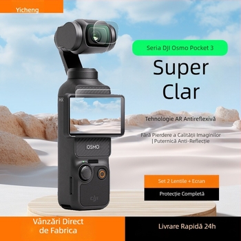 Sincerity pentru DJI Pocket 3 AR – film protector anti-reflex de înaltă definiție pentru ecran și obiectiv, origine Dongguan, tratament de suprafață