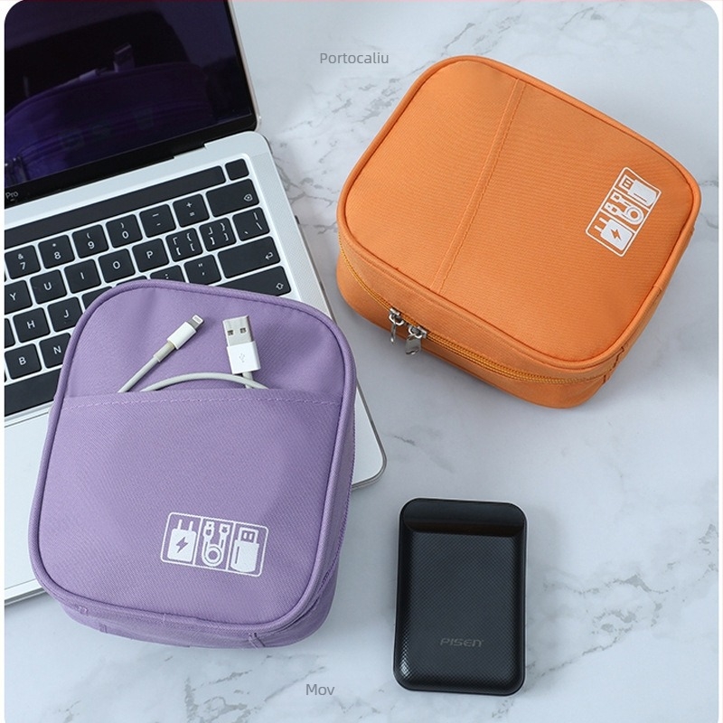 Craftsman Geantă pentru cabluri de date – cubică, material Oxford, multifuncțională, stocare pentru călătorii