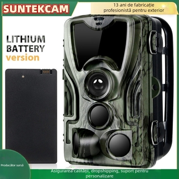 Cameră de vânătoare pentru exterior, cu vedere nocturnă infraroșu HD, 20MP, 1080P, baterie litiu detașabilă HC-801A-Li