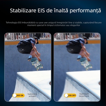 Cameră sport 5K cu stabilizare EIS, Wi-Fi pentru filmare fără fir, 30fps, stocare pe TF card