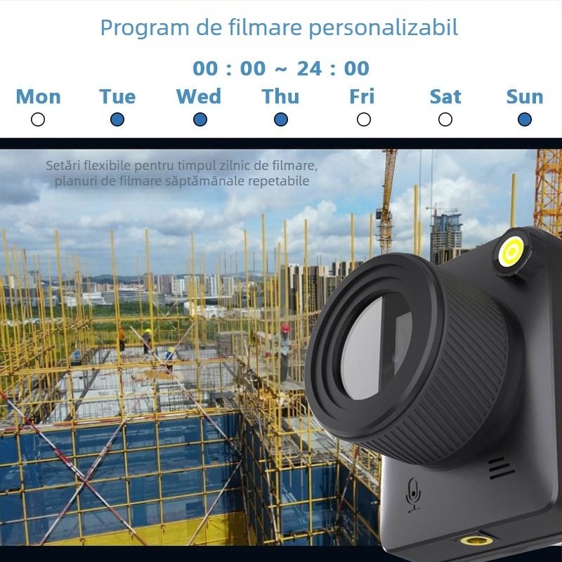 TL3000 cameră de timp pentru securitate pe șantier, imagini în condiții de iluminare redusă, vizualizare nocturnă color, 32 MP, F2.0, LCD 2.0, stocare pe card TF