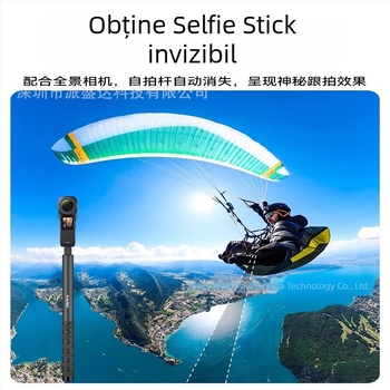 Selfie stick pentru camerele de acțiune Insta360/Gopro – fibră de carbon, 5 secțiuni, model PAISD 115