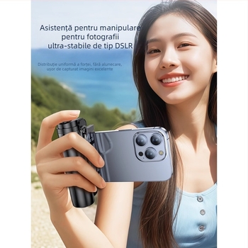 Dream Ship Stativ selfie din aliaj de aluminiu, cu iluminare încorporată și telecomandă Bluetooth – Portabil, tip podea cu patru picioare