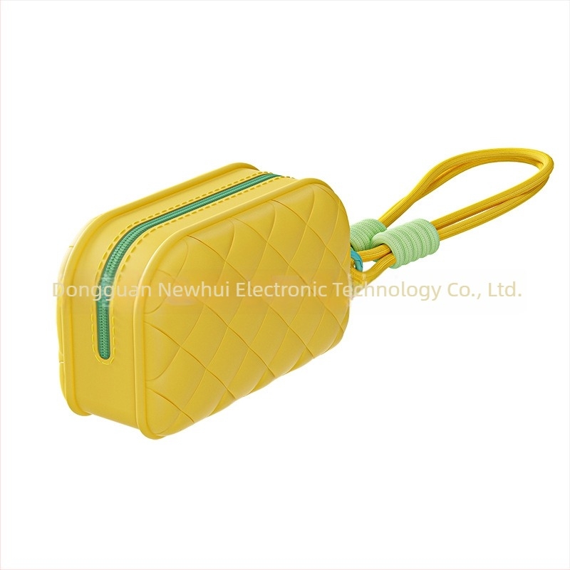 NH619 Geantă de machiaj, închidere din silicon și fermoar din nylon, capacitate mare, multifuncțională, pentru călătorii