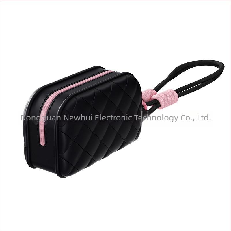 NH619 Geantă de machiaj, închidere din silicon și fermoar din nylon, capacitate mare, multifuncțională, pentru călătorii