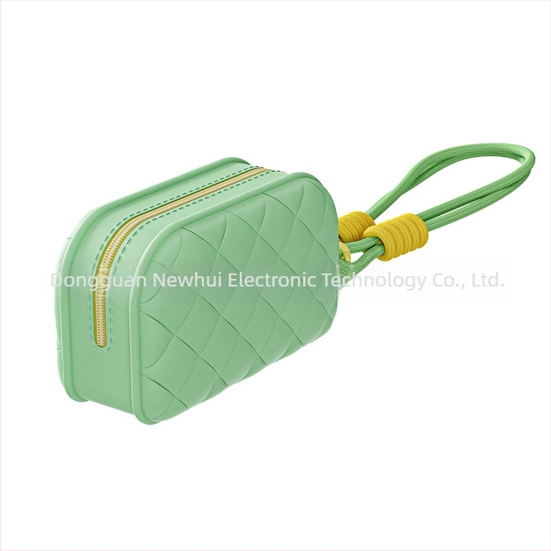 NH619 Geantă de machiaj, închidere din silicon și fermoar din nylon, capacitate mare, multifuncțională, pentru călătorii