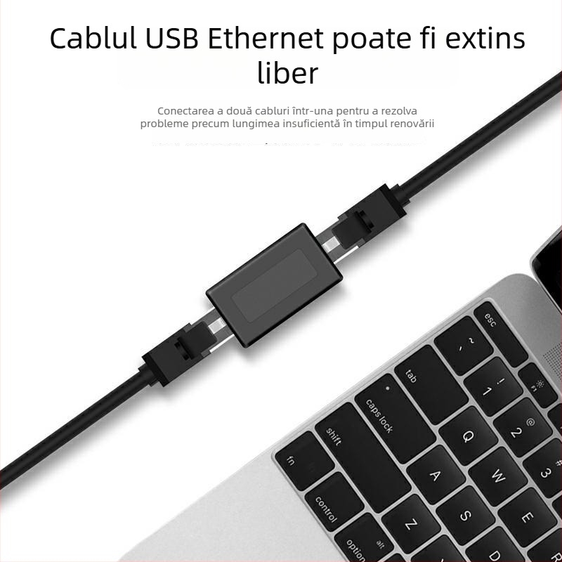 Conector RJ45 rețea R-101 – cupru, lungime 0,3 m, cap dual, viteză înaltă, OEM disponibil