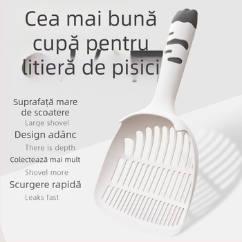 Lopată pentru nisip de pisică – Material PP; Potrivită pentru pisici; Fără marcă; Fără import; Nu este cadou