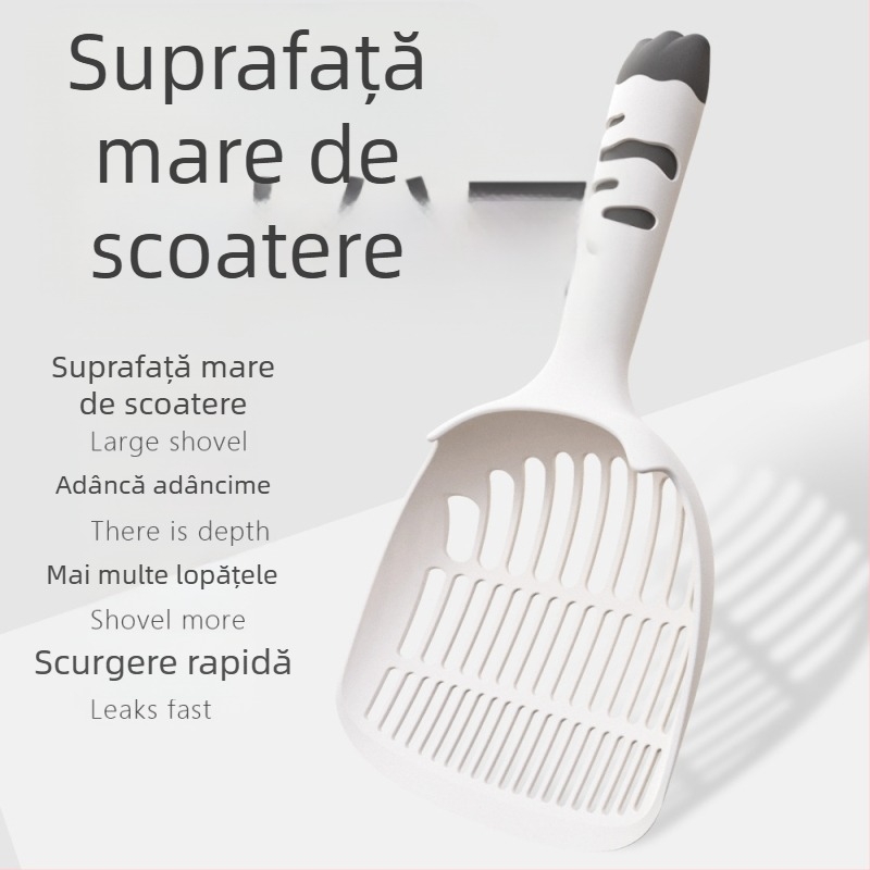 Lopată pentru nisip de pisică – Material PP; Potrivită pentru pisici; Fără marcă; Fără import; Nu este cadou