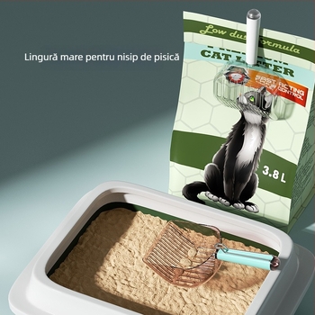 Lingură din plastic pentru nisip de pisici, cu sită de curățare cu găuri - Utilizare generală, ABS, Disponibilitate globală, Brand MJY