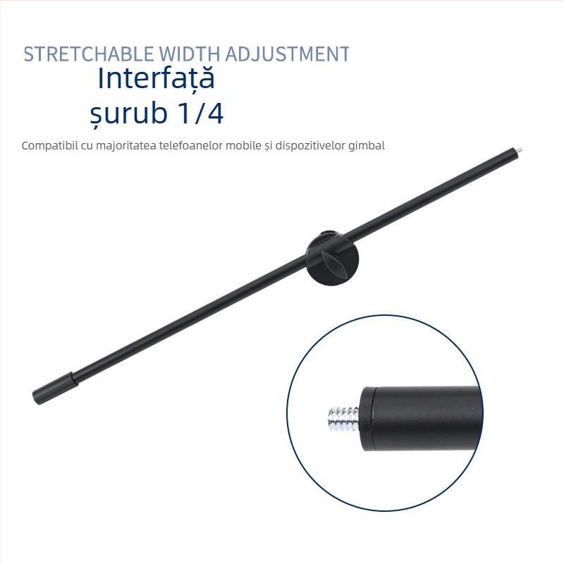 Rich Extensie multifuncțională cu braț transversal pentru microfon și telefon, reglabilă, din metal/plastic