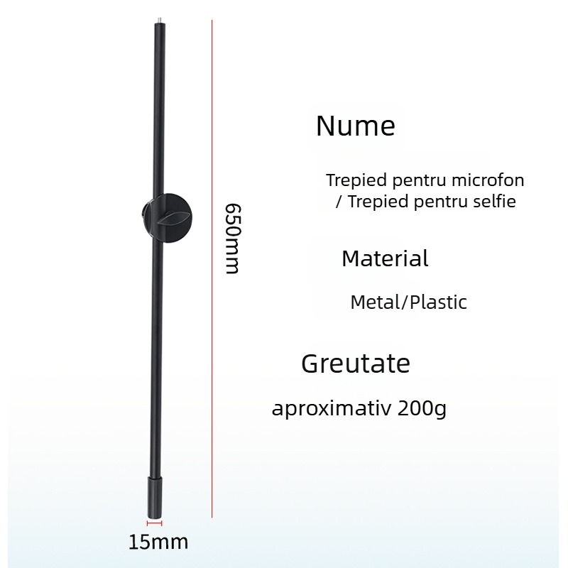 Rich Extensie multifuncțională cu braț transversal pentru microfon și telefon, reglabilă, din metal/plastic
