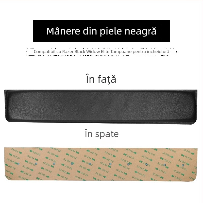 Suport pentru încheietura mâinii pentru tastatură Razer Black Widow Spider Elite Edition – piele, pentru gaming, 104 taste, ușor de curățat