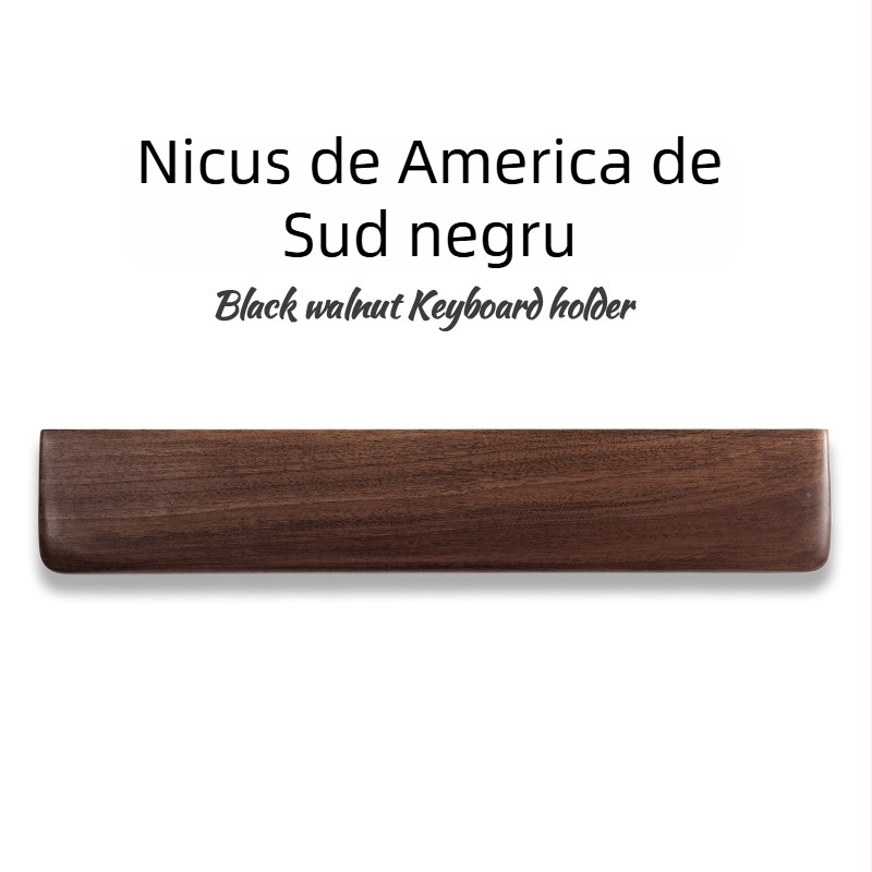 Suport pentru încheietura mâinii pentru tastatură mecanică – Lemn masiv, rezistent la uzură, sprijin confortabil pentru palmă și mouse, personalizabil