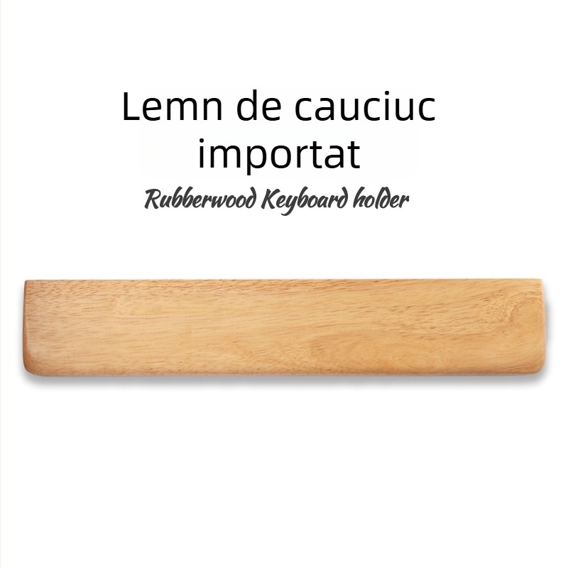 Suport pentru încheietura mâinii pentru tastatură mecanică – Lemn masiv, rezistent la uzură, sprijin confortabil pentru palmă și mouse, personalizabil