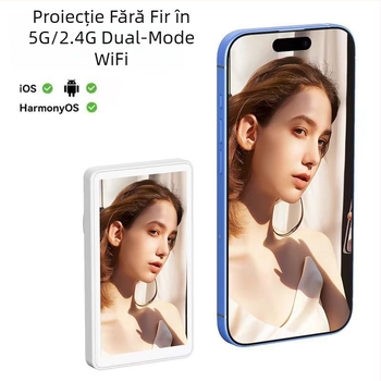 Dispozitiv de ecran împărțit pentru smartphone – Selfie magnetic, carcasă ABS, Bluetooth, Compatibil cu toate modelele