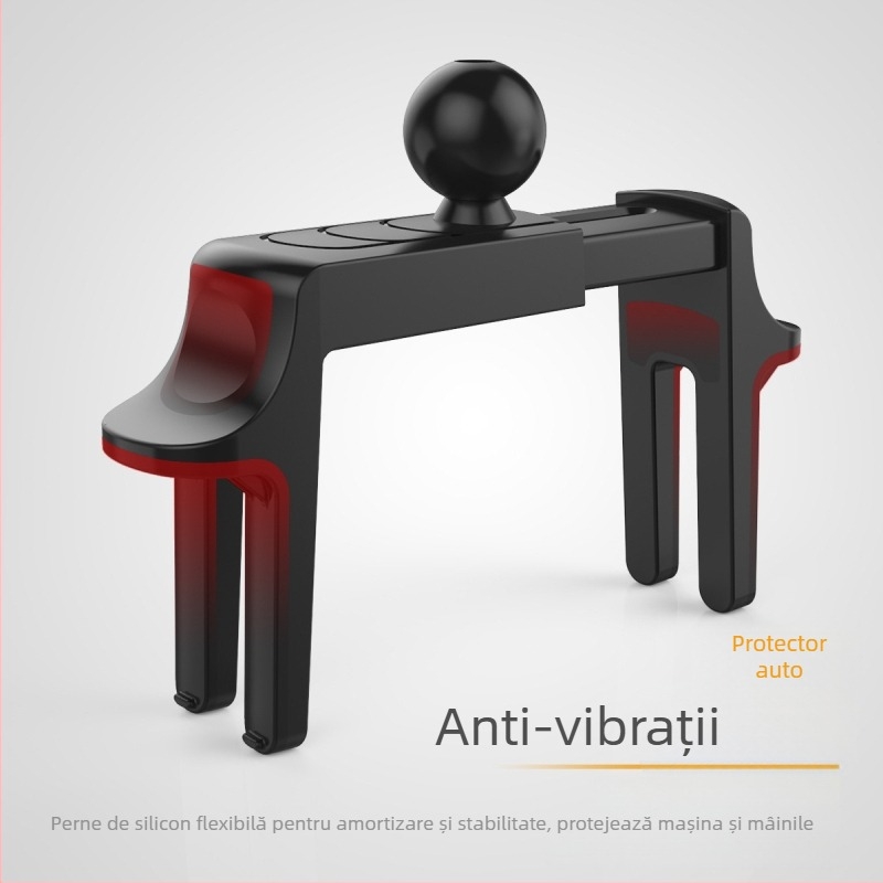 KF001 Suport auto pentru telefon cu senzor de greutate și clips pentru ventilație, universal, ABS + gel de silice