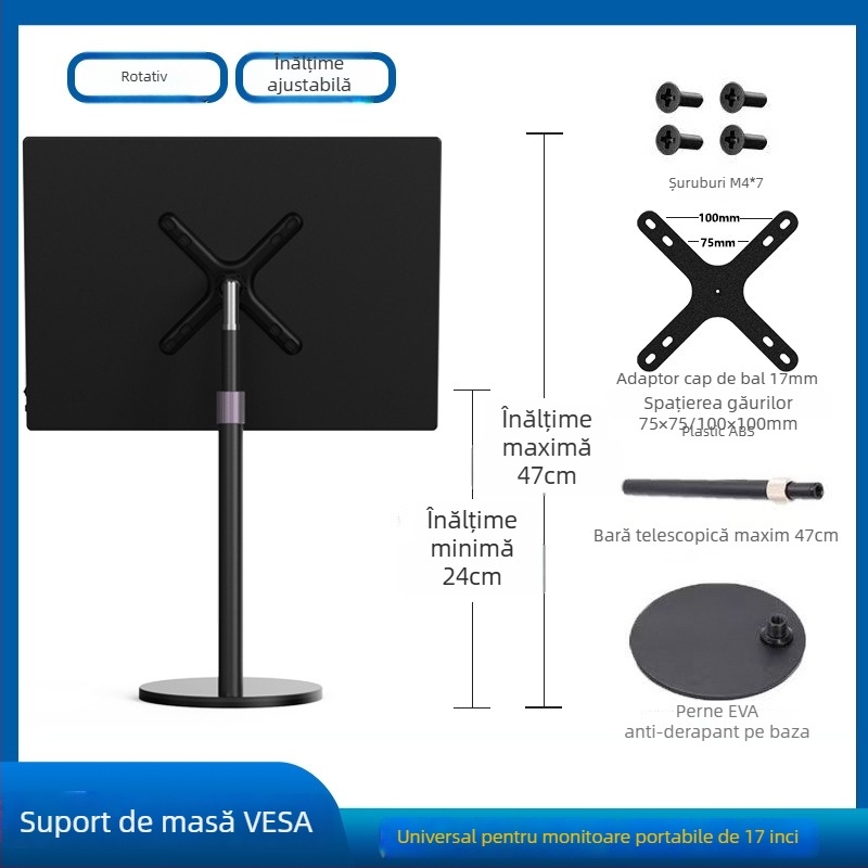 Stativ pentru filmări de sus, construcție metalică, stil IP, certificat 3C (Certificat 3C: 2025180706064907)