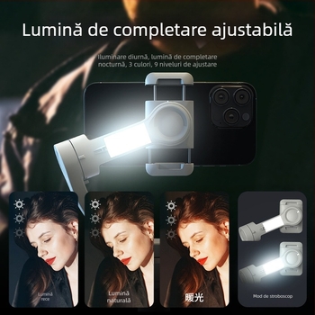 TOKQI M01 Gimbal de mână cu trei axe, Urmărire Facială și Bluetooth