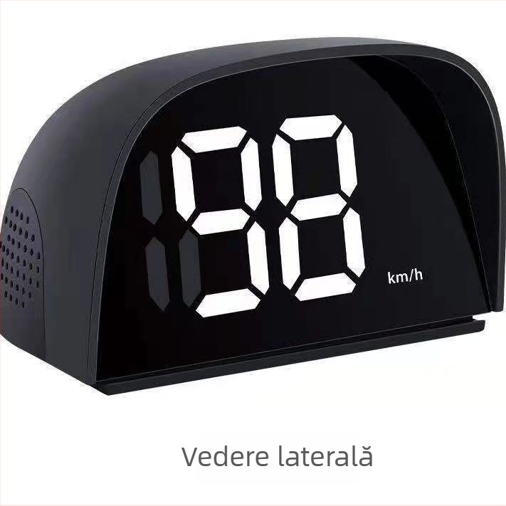 HUD radar de viteză pentru mașină - afișare în timp real a vitezei, măsurare la semafoare, reamintire stație de carburanți - Model Y01, alimentare USB, precizie 1.0, 24V